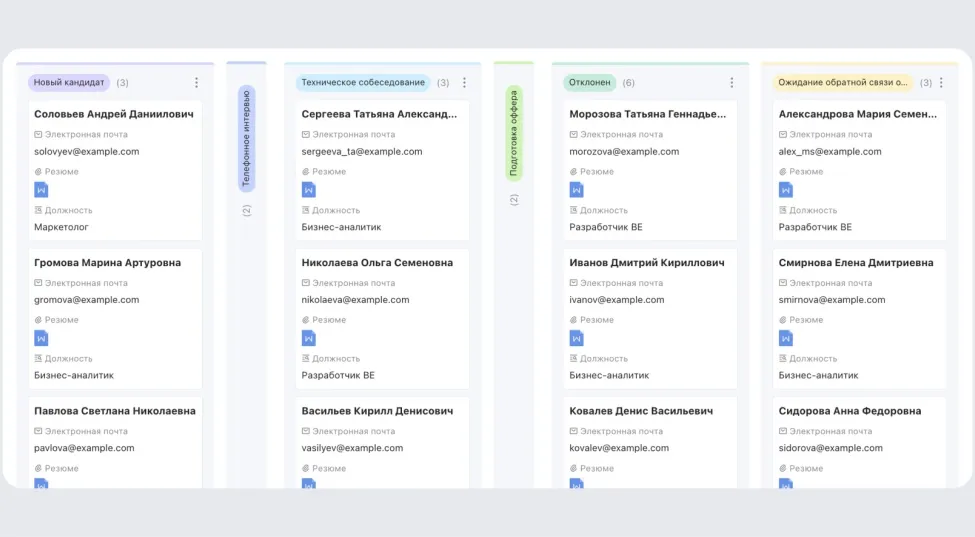 Воронка подбора